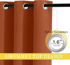 NICETOWN Burnt Orange Blackout Curtains - Image 5
