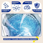 Washing Machine Cleaner Tablets - 24 Pack (12 Month Supply) | HE Compatible for Top & Front Load Washers | Pet-Safe Formula Eliminates Odors, Lint & Detergent Buildup