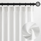 Topfinel Pinch Pleated 92 Inch Curtains 2 Panels by Topfinel