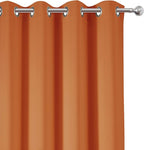Blackout Curtains 52 x 84 inch/Orange Curtains Set of 2 Panels/Thermal - Image 6
