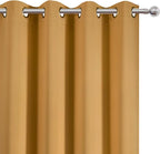 Blackout Curtains 52 x 84 inches Long Mustard Yellow Curtains Set of 2 Panels - Image 6