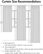 MIULEE Cream Pinch Pleated 100% Blackout Linen Curtains 40x63 Inches | Room - Image 9