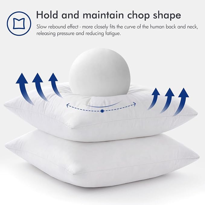 MIULEE 12x20 Pillow Inserts, Double-Layer Down-Proof Cotton Cover, Decorative - Image 5