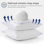 MIULEE 28x28 Euro Pillow Inserts, Double-Layer Down-Proof Cotton Cover - Image 5