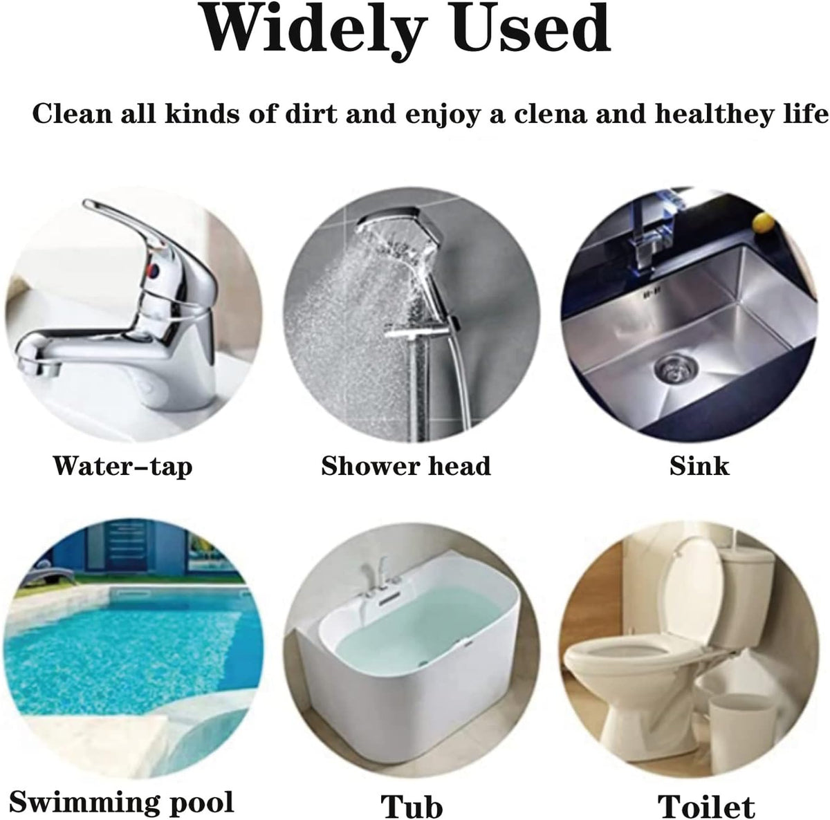 Pumice Stone Toilet Bowl Cleaner Toilet Deep Cleaning,Bathroom Cleaner Brush with Long Handle for Remove Hard Water Stains with Toilet Handle+ Pumice Stones
