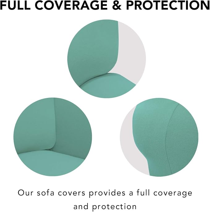 PureFit Super Stretch Chair Covers Fleece Couch Covers - Image 3