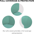 PureFit Super Stretch Chair Covers Fleece Couch Covers - Image 3