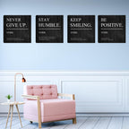Inspirational Canvas Wall Art, Quotes Motivational Wall Decor Print Pictures for Office Wall Decor, Entrepreneur Poster Framed Artwork for Women Men Home Bedroom Living Room Decor Decoration 16”X16”X4