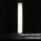 Khaki Blackout Curtains/38 x 54 Inch/Set of Two Panels Grommet Living Room - Image 3
