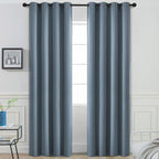 Yakamok Room Darkening Curtains 52x84 inch Length Stone Blue-Living Room | 2 by Yakamok