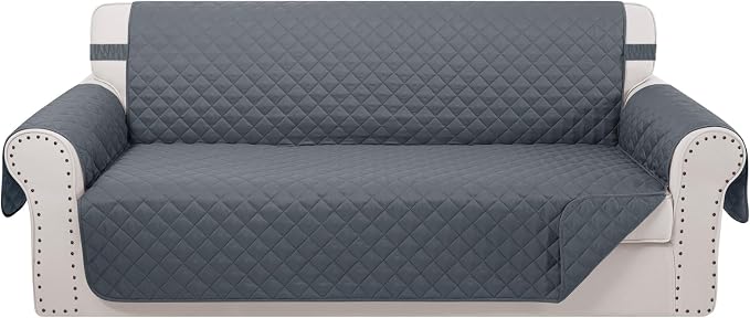 Reversible Couch Cover for 3 Cushion, Dark Blue | Couch Cover for Sofa by LuxshareHome