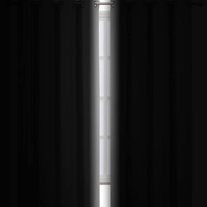 Light Grey Blackout Curtains 52 x 54 Inch Length/Set of 2 Curtain - Image 3