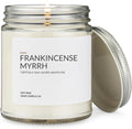 1OAK Soy Wax Scented Candles - Frankincense Myrrh - Long Burning Premium Hand-Poured (7oz.)