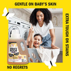 Molly's Suds Baby Liquid Laundry Detergent | Removes Formula, Poop & Spit-Up Stains | Extra Gentle for Infants, Babies, Toddlers (Sweet Baby Shea, 200 Loads)