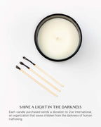 Benevolence LA Oud Wood Scented Candle | Soy Candles, Black Candle for Home | Gifts for Women and Men | Home Fragrance | Aromatherapy | 8oz, 45 Hour Burn
