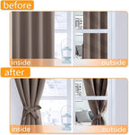 Blackout Curtains for Bedroom, 42 x 84 Inches Long, 2 Panels | Thermal - Image 4