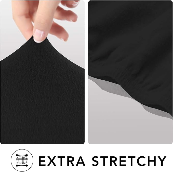 PureFit Super Stretch Chair Covers Fleece Couch Covers - Image 4