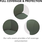 PureFit Stretch Chair Covers Fleece Couch Covers - Image 3