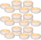 24 Pack 3”Floating Candles Water-Activated Flameless LED Candle, 120 Hour White Battery Operate Waterproof Tealights for Cylinder Vases, Centerpieces at Wedding, Party, Pool,Romantic.