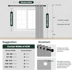 H.VERSAILTEX Doorway Curtain Blackout Closet Door Curtain Room Divider Window - Image 8