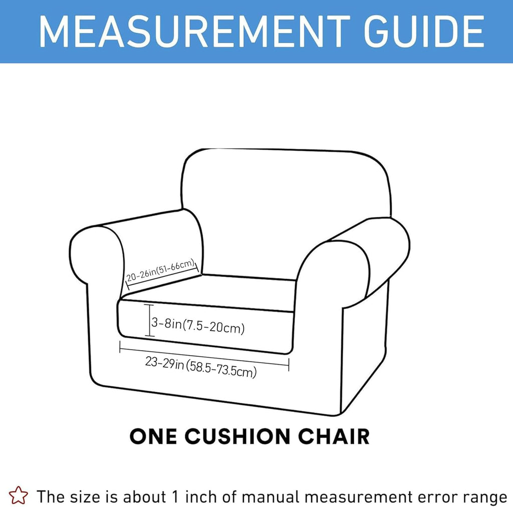 hyha Waterproof Couch Cushion Covers, Stretch Sofa Couch Seat Slipcover for Dog Washable, Non-Slip Waterproof Outdoor Cushion Covers for Patio Furniture Replacement (1 Piece for Small, Taupe)