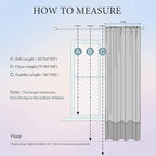 MIULEE Cream Beige Sheer Curtains 54 X 96 Inches, 2 Panels | Solid Color - Image 7