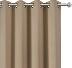 Natural Blackout Curtains 52 x 63 Inch Length/Set of 2 Curtain Panels/Thermal - Image 5