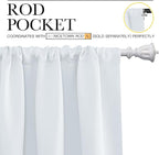 NICETOWN Greyish White Window Curtain Panels - Image 3