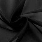 SpaceDresser Black Sheer Curtains 4 Panels Rod Pocket Semi-Sheer Curtain 63 - Image 6
