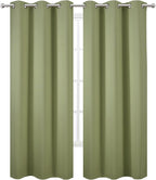 Sage Green Thermal Blackout Curtains/42 x 95 Inch/Set of 2 Panels Room - Image 2
