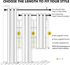 MIULEE Blackout Curtains for Bedroom 2 Panels 40x63 Inch Long Greyish White | - Image 7