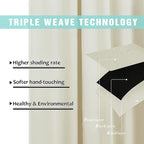NICETOWN Bedroom Full Blackout Curtain Panels, Super Thick Insulated Grommet - Image 5