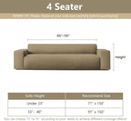 MYSKY HOME Couch Covers for 3 Cushion Couch Sofa, Sectional Couch Cover L Shape - Image 6