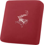 hyha Waterproof Couch Cushion Covers, Stretch Sofa Couch Seat Slipcover for Dog Washable, Non-Slip Waterproof Outdoor Cushion Covers for Patio Furniture Replacement (1 Piece for Small, Wine Red)