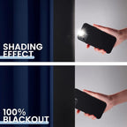 SimpleHome Navy Blue 100% Blackout Curtains Room Darkening Living Room 54 | - Image 4