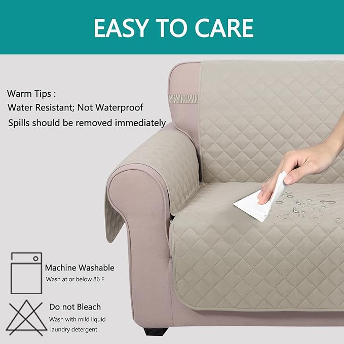 U-NICE HOME Reversible 23''Recliner Small Chair Cover, Pet Friendly, Elastic - Image 4