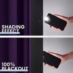 SimpleHome Purple 100% Blackout Curtains Room Darkening Living Room 63 Inch | - Image 4
