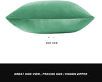 GIGIZAZA Decorative Throw Pillow Covers 16x16, Velvet Sofa Boho Cushion Pillows - Image 4
