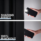 SimpleHome Black 100% Blackout Curtains Room Darkening Living Room 72 Inch | - Image 4
