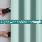 Yakamok Aqua 100% Blackout Curtains 84 Inches Long - Image 3