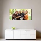 Custom Canvas Prints with Your Photos - Personalized Pictures Print, Customized Photo Gifts, Wall Art Poster Canvas Printing for Wedding, Family, Baby, Pets, Home Office Decor, Wrapped Frame 16x8