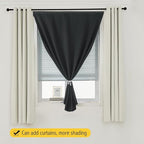 Room Darkening Curtains with Adhesive Backing Tool Free Hanging Window Drapes - Image 8