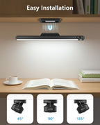 Ferswe 5W Motion Sensor Magnetic Light Bar, 2500mAh Rechargeable Under Cabinet Lighting with Battery Display, Eye-Friendly Mirror Lights, LED Light Bar for Cabinet, Closet, Bathroom and Desk