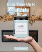 M&SENSE Candle Oceanic Breeze Scented, 19.4oz 110 Hour Long Lasting 2 Wick Pineapple & Mango Scent Natural Soy Candles for Home Scented for Stress Relief & Women/Men