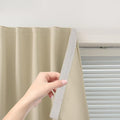 Stick On Blackout Curtains No Drill Required Self Adhesive Window Coverings by Sovtfides
