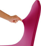 Spandex Chair Covers, 25PCS, Washable Protector for Living Room, Party, Banquet, Wedding, Hotel (Fuchsia)