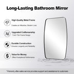 ANDY STAR Oval Mirrors for Bathroom, 20x30’’ Black Bathroom Vanity Mirror with Metal Frame, Black Oblong Bathroom Mirror for Over Sink, Modern Anti Rust Wall Mounted