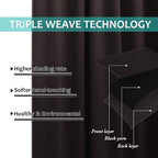 NICETOWN 100% Blackout Curtains 45 inches Length, 2 Thick Layers Completely - Image 6