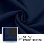 SimpleHome Navy Blue 100% Blackout Curtains Room Darkening Living Room 54 | - Image 7