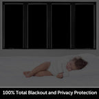 HIDBEA Mirror Blackout Window Film,100% Light Blocking Room Darkening Window Privacy Film,Mirror Glass Window Film Heat Control,Removable Window Cover Tint for Day Sleep(Mirror Black,29.5in x 6.5ft)